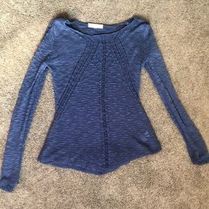 Navy blue Pink Rose sweater